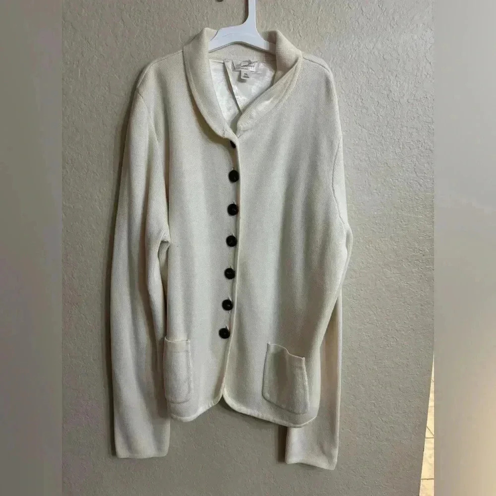 Issac Mizrahi Cream Cardigan